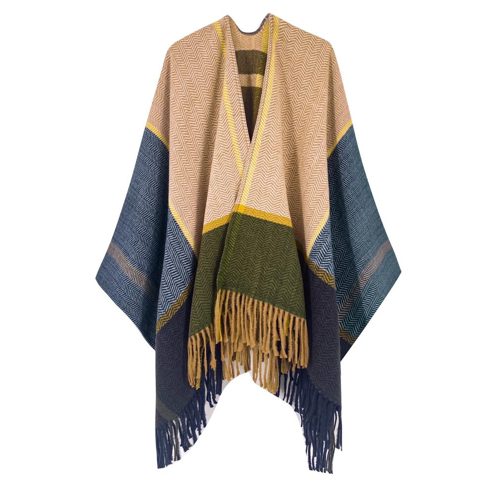 2926 Shawl Wraps For Women Ponchos Wraps Open Front Poncho Cape Cardigan